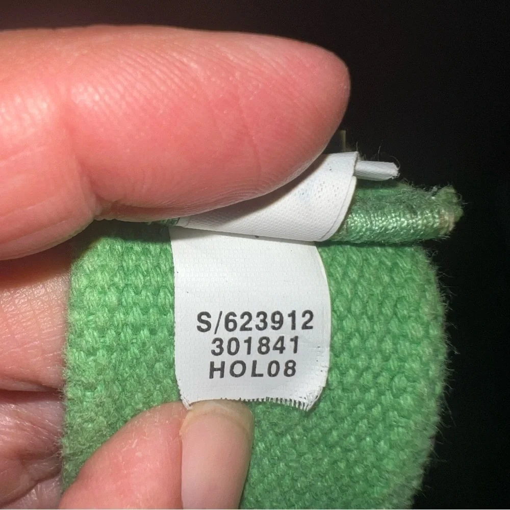 Vintage Green & Blue Embroidered Shark Child's Belt Size S/M 32”